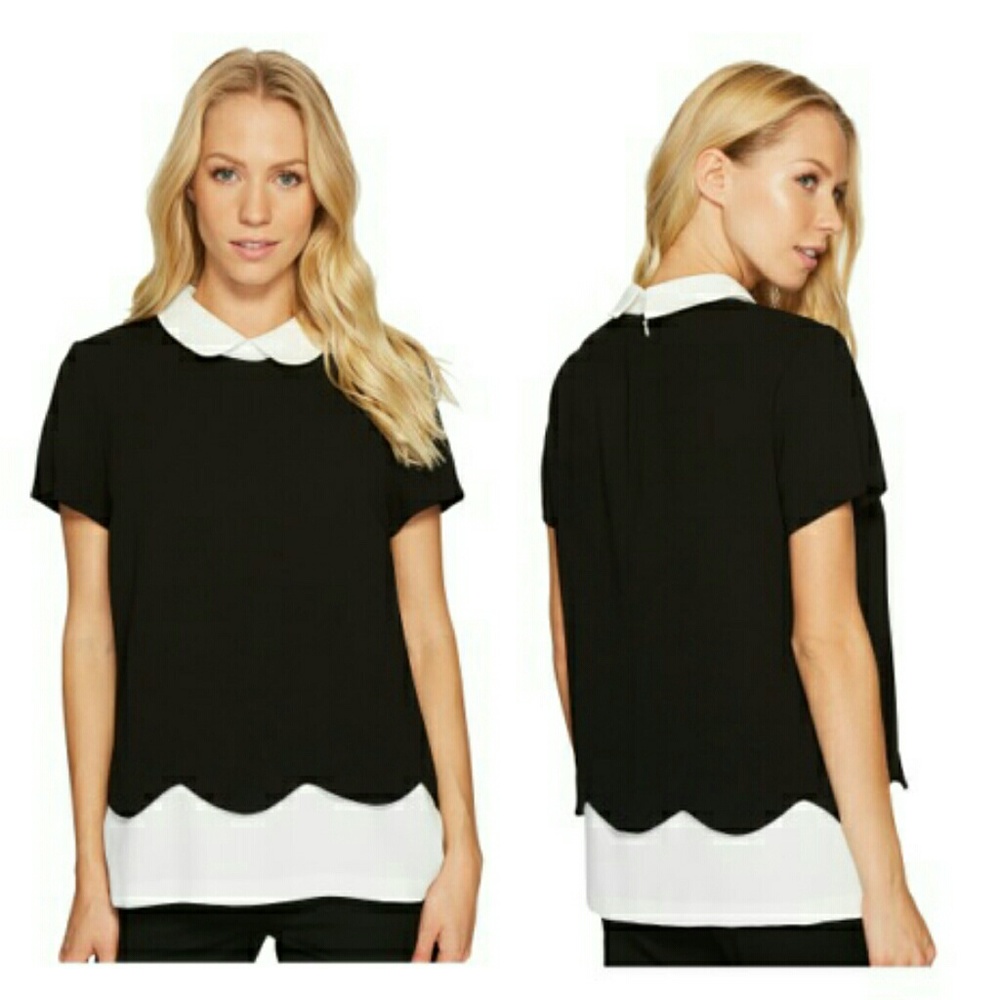 Cece color block top blouse